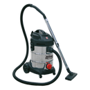 Vacuum Cleaner Industrial 30L 1400W/230V Stainless Drum | Pipe Manufacturers Ltd..