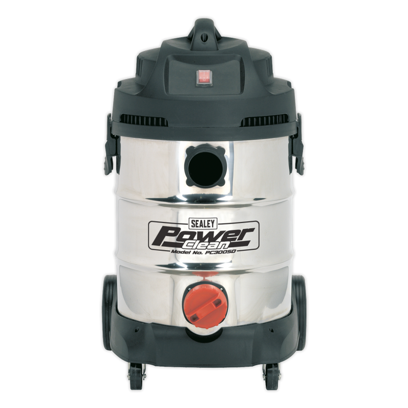 Vacuum Cleaner Industrial 30L 1400W/230V Stainless Drum | Pipe Manufacturers Ltd..
