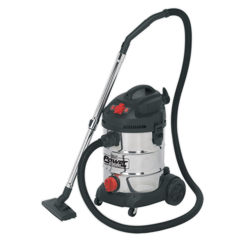 Vacuum Cleaner Industrial 30L 1400W/230V Stainless Drum Auto Start | Pipe Manufacturers Ltd..