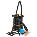 Vacuum Cleaner Industrial Wet/Dry 35L 1200W/110V Plastic Drum Class M Self-Clean Filter | Pipe Manufacturers Ltd..