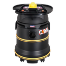 Vacuum Cleaner Industrial Wet/Dry 35L 1200W/110V Plastic Drum Class M Self-Clean Filter | Pipe Manufacturers Ltd..