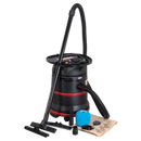 Vacuum Cleaner Industrial Wet/Dry 35L 1200W/230V Plastic Drum Class M Filtration Self-Clean Filter | Pipe Manufacturers Ltd..