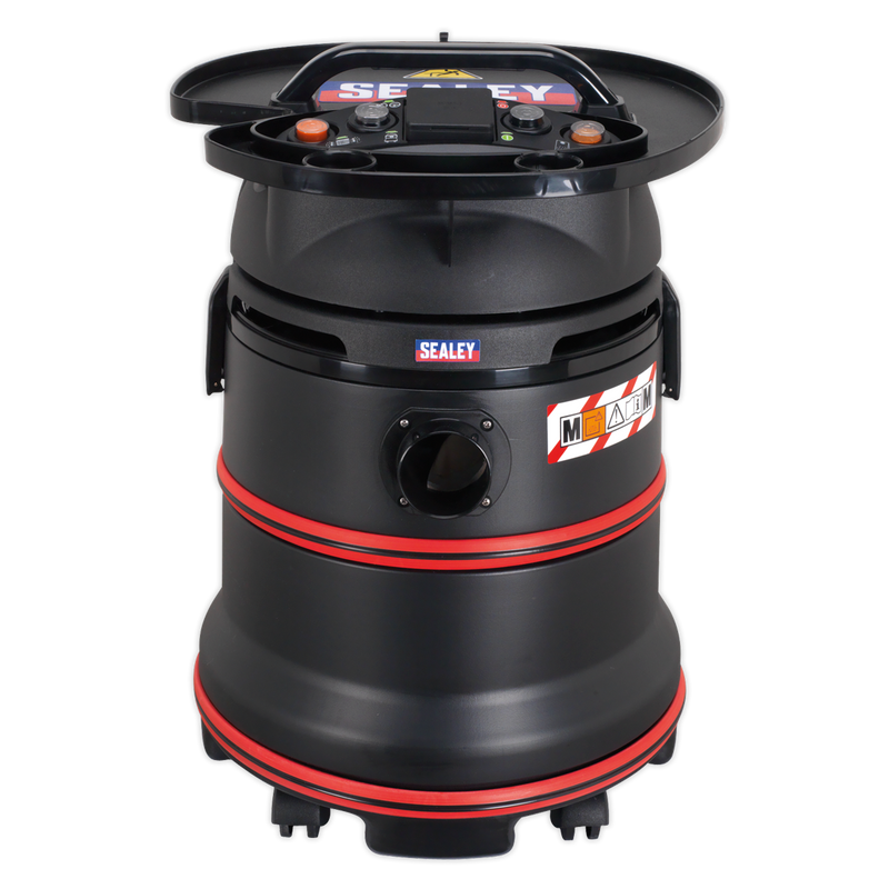 Vacuum Cleaner Industrial Wet/Dry 35L 1200W/230V Plastic Drum Class M Filtration Self-Clean Filter | Pipe Manufacturers Ltd..
