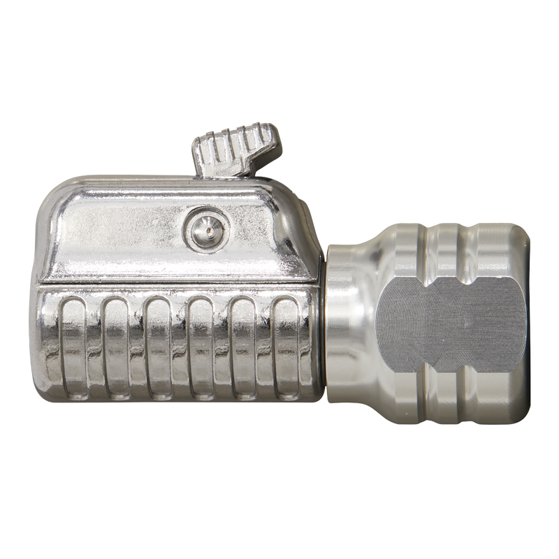 Straight Swivel Tyre Inflator Clip-On Connector 1/4"BSP(F) | Pipe Manufacturers Ltd..