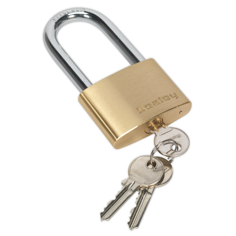 Brass Body Padlock Long Shackle 60mm | Pipe Manufacturers Ltd..