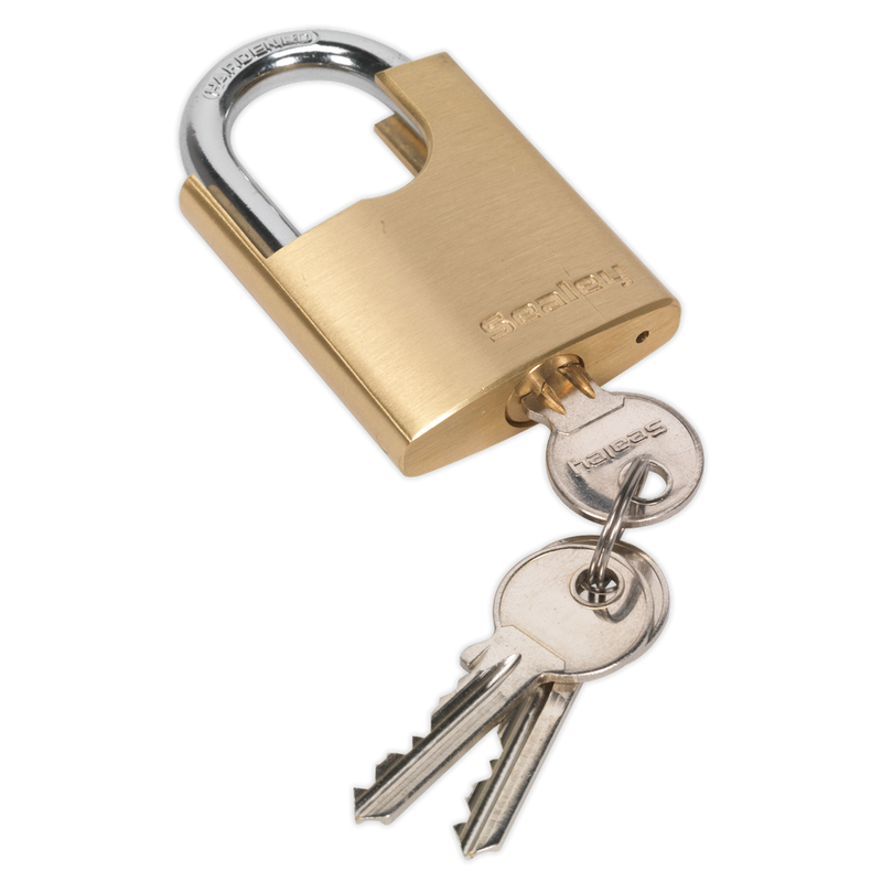 Brass Body Padlock Shrouded Shackle 50mm | Pipe Manufacturers Ltd..