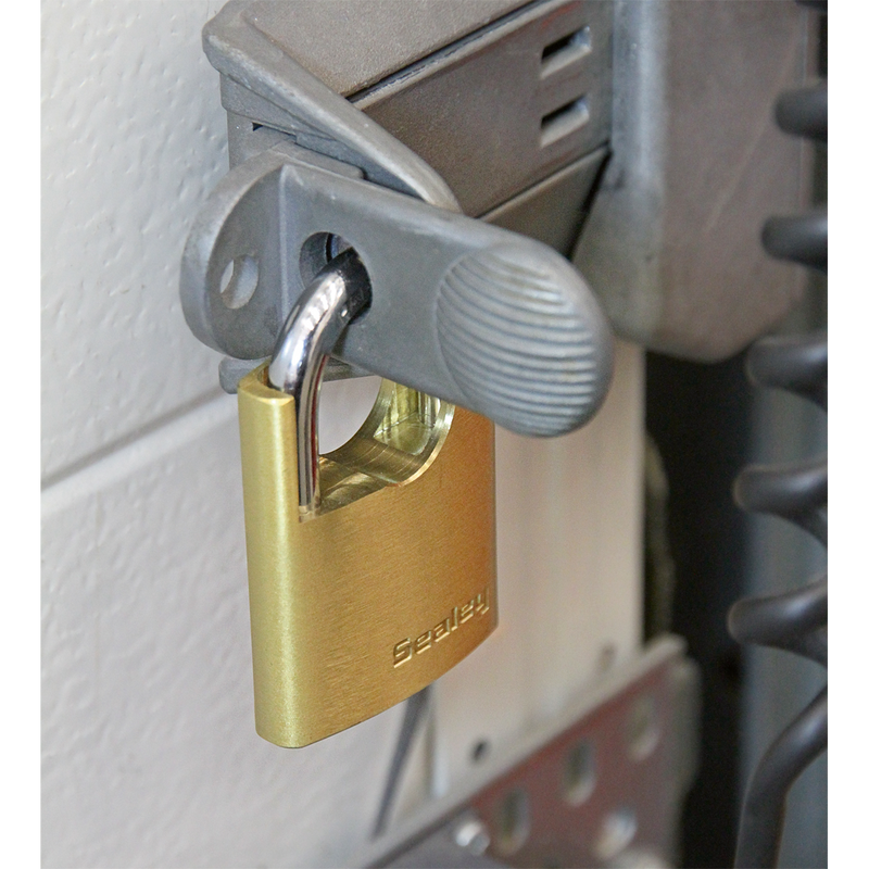 Brass Body Padlock Shrouded Shackle 50mm | Pipe Manufacturers Ltd..
