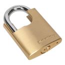 Brass Body Padlock Shrouded Shackle 50mm | Pipe Manufacturers Ltd..