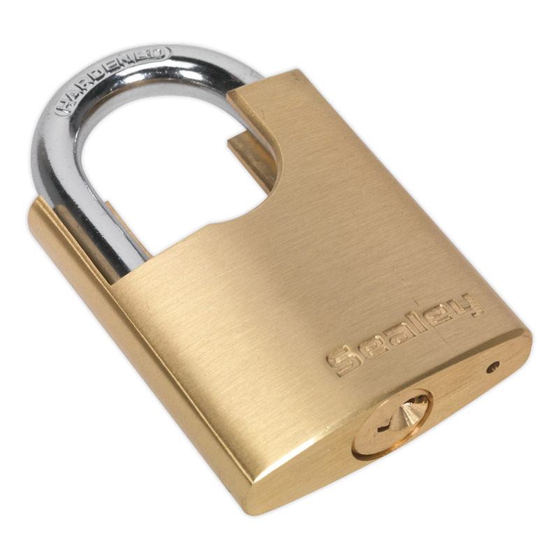 Brass Body Padlock Shrouded Shackle 50mm | Pipe Manufacturers Ltd..