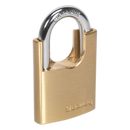 Brass Body Padlock Shrouded Shackle 50mm | Pipe Manufacturers Ltd..