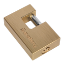 Brass Body Shutter Padlock 60mm | Pipe Manufacturers Ltd..