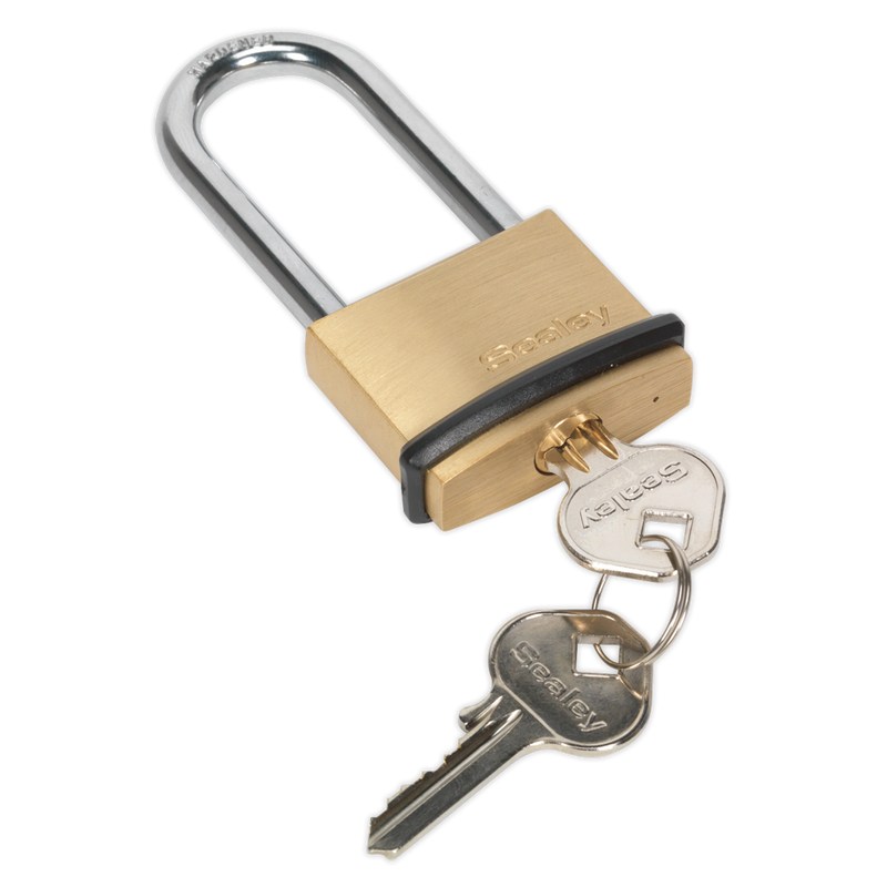 Brass Body Padlock Long Shackle 40mm | Pipe Manufacturers Ltd..