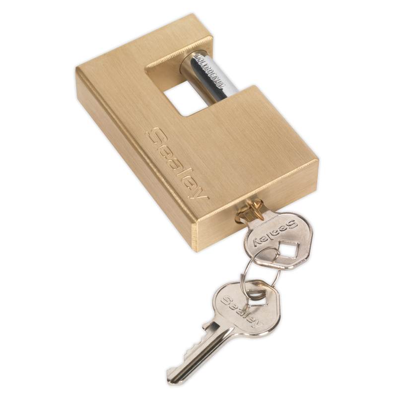 Brass Shutter Padlock 76mm | Pipe Manufacturers Ltd..