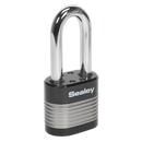 Zinc Coated Steel Body Padlock Long Shackle 50mm | Pipe Manufacturers Ltd..