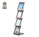 4 Pocket Folding Literature / Brochure Display Rack | Pipe Manufacturers Ltd..
