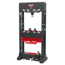 Premier Air/Hydraulic Press 30tonne Floor Type with Sliding Ram and Foot Pedal | Pipe Manufacturers Ltd..