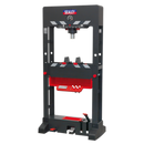 Premier Air/Hydraulic Press 50tonne Floor Type with Sliding Ram and Foot Pedal | Pipe Manufacturers Ltd..