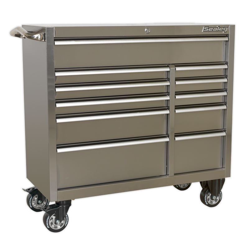 Rollcab 11 Drawer 1055mm Stainless Steel Heavy-Duty | Pipe Manufacturers Ltd..