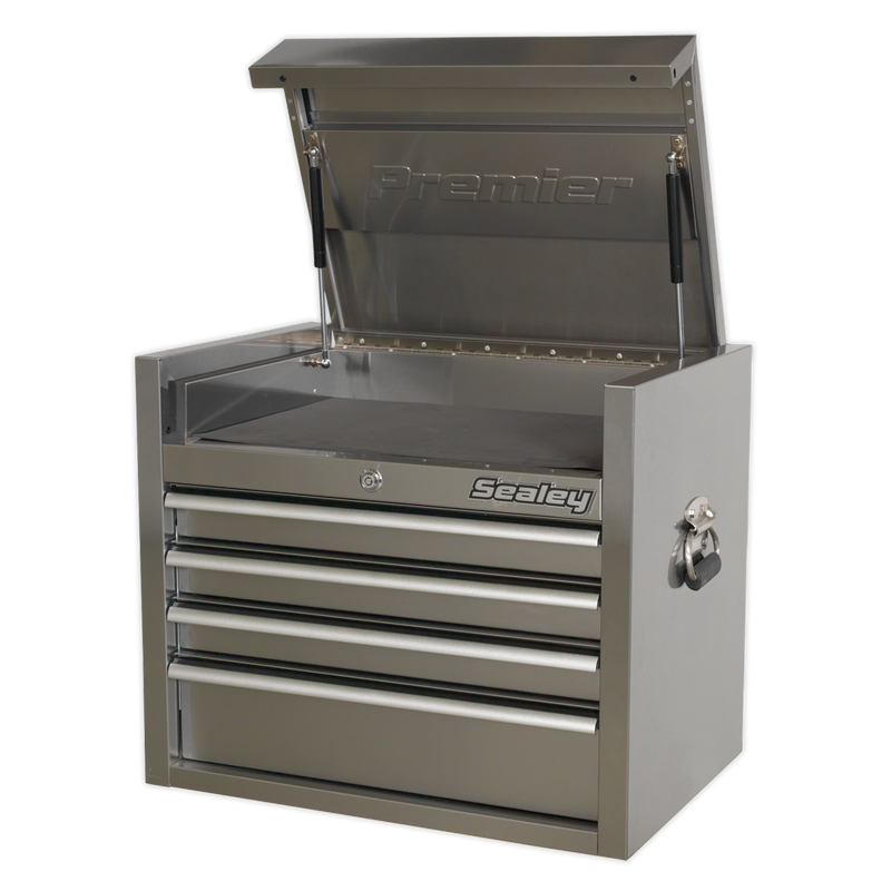 Topchest 4 Drawer 675mm Stainless Steel Heavy-Duty | Pipe Manufacturers Ltd..