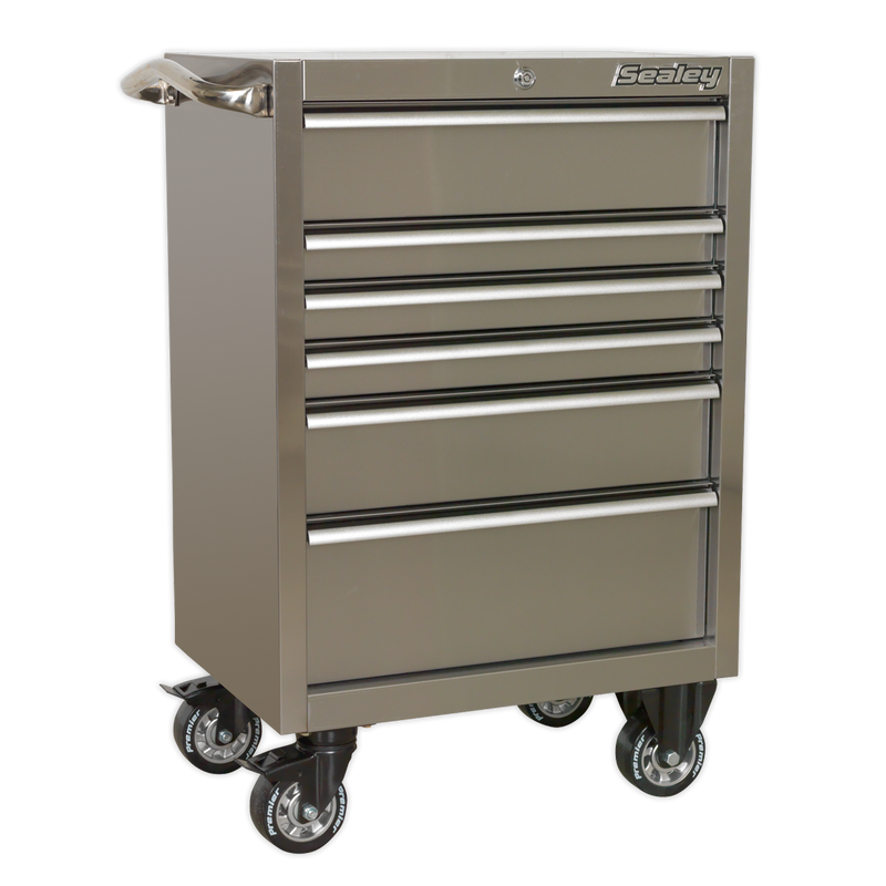 Rollcab 6 Drawer 675mm Stainless Steel Heavy-Duty | Pipe Manufacturers Ltd..