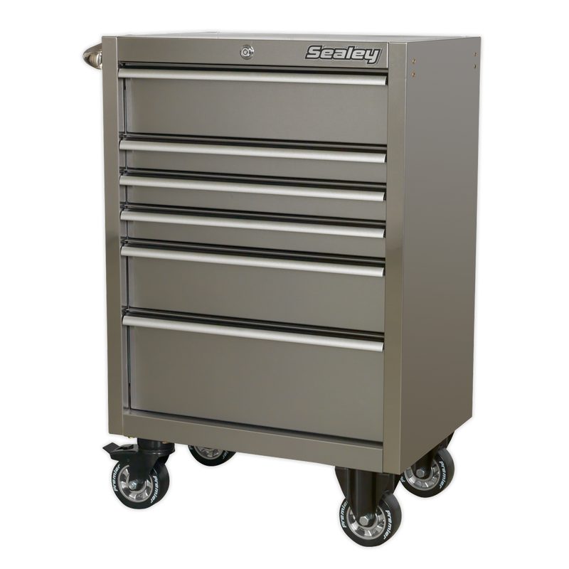 Rollcab 6 Drawer 675mm Stainless Steel Heavy-Duty | Pipe Manufacturers Ltd..