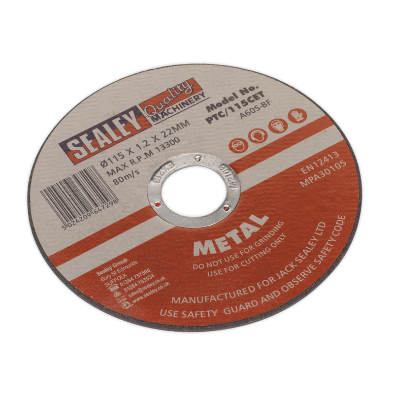 Cutting Disc ¯115 x 1.2mm 22mm Bore | Pipe Manufacturers Ltd..