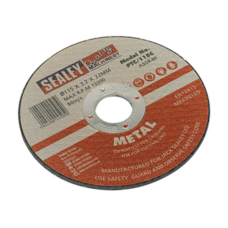 Cutting Disc ¯115 x 3mm 22mm Bore | Pipe Manufacturers Ltd..