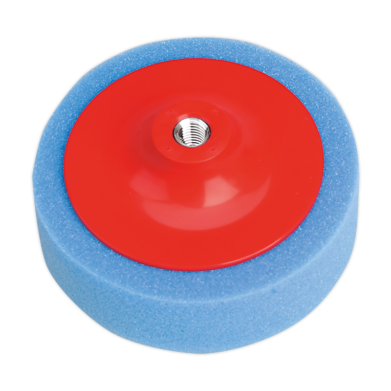 Buffing & Polishing Foam Head ¯150 x 50mm M14 x 2mm Blue/Medium | Pipe Manufacturers Ltd..