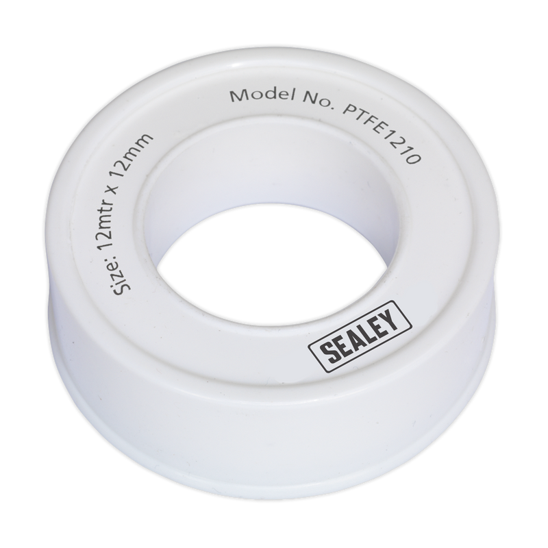PTFE Thread Sealing Tape 12mm x 12m Pack of 10 | Pipe Manufacturers Ltd..