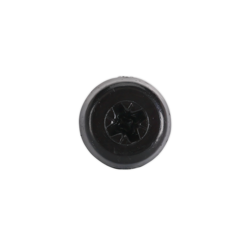 Numberplate Screw Plastic Enclosed Head 4.8 x 18mm Black Pack of 50 | Pipe Manufacturers Ltd..
