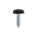 Numberplate Screw Plastic Enclosed Head 4.8 x 18mm Black Pack of 50 | Pipe Manufacturers Ltd..