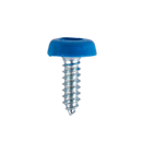 Numberplate Screw Plastic Enclosed Head 4.8 x 18mm Blue Pack of 50 | Pipe Manufacturers Ltd..