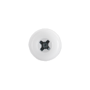 Numberplate Screw Plastic Enclosed Head 4.8 x 24mm White Pack of 50 | Pipe Manufacturers Ltd..