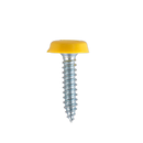 Numberplate Screw Plastic Enclosed Head 4.8 x 24mm Yellow Pack of 50 | Pipe Manufacturers Ltd..