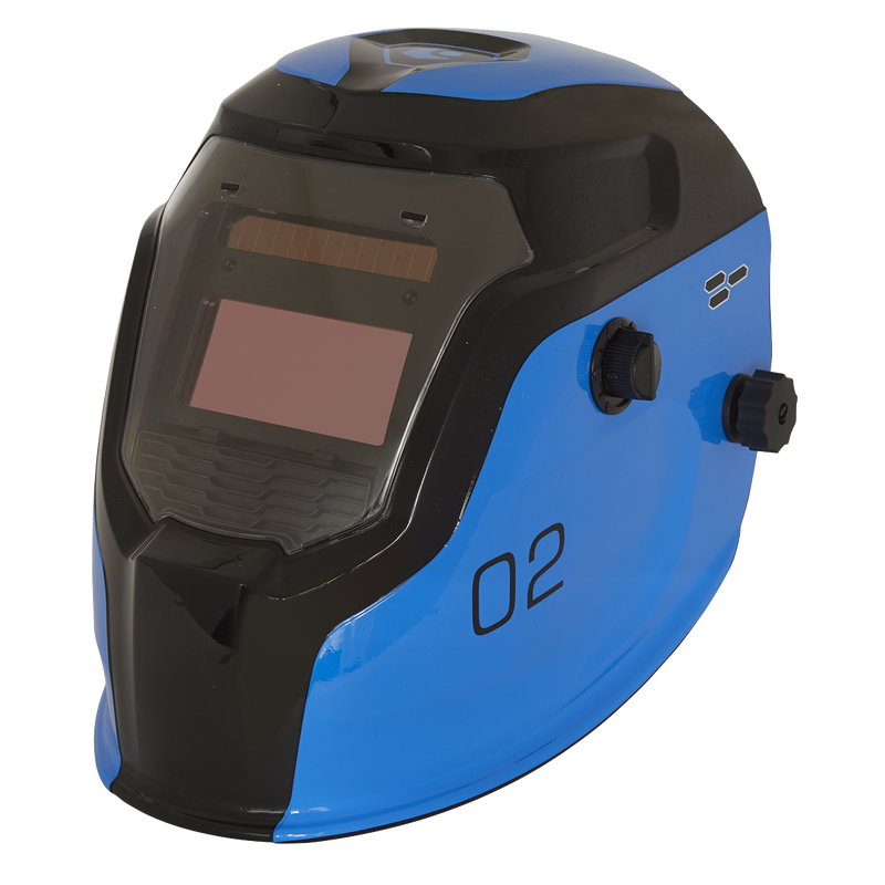 Auto Darkening Welding Helmet Shade 9-13 - Blue | Pipe Manufacturers Ltd..