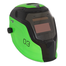 Auto Darkening Welding Helmet Shade 9-13 - Green | Pipe Manufacturers Ltd..
