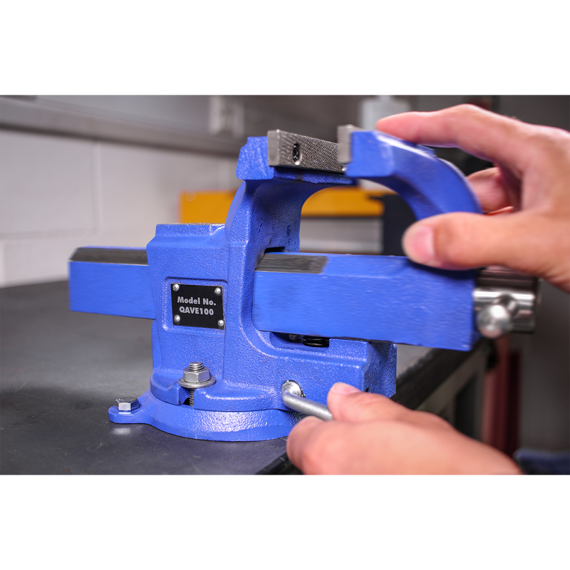 Vice 100mm Quick Action Swivel Base SG Iron | Pipe Manufacturers Ltd..