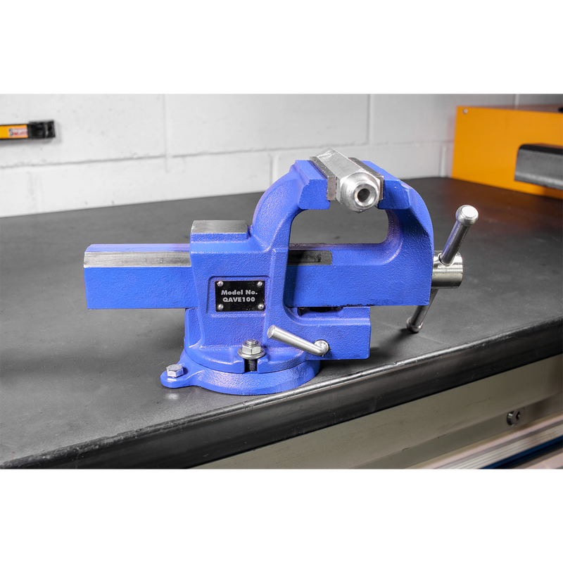 Vice 100mm Quick Action Swivel Base SG Iron | Pipe Manufacturers Ltd..