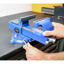 Vice 125mm Quick Action Swivel Base SG Iron | Pipe Manufacturers Ltd..