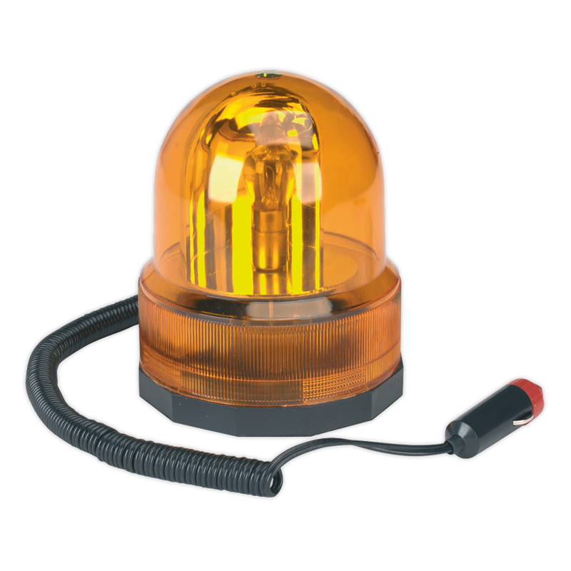 Rotating Amber Beacon 12V Magnetic Base | Pipe Manufacturers Ltd..