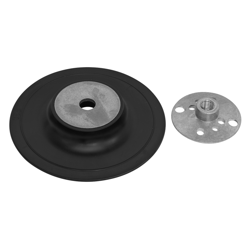 Rubber Backing Pad ¯100mm - M10 x 1.25mm | Pipe Manufacturers Ltd..