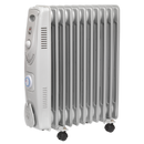 Oil Filled Radiator 2500W/230V 11 Element with Timer | Pipe Manufacturers Ltd..