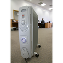 Oil Filled Radiator 2500W/230V 11 Element with Timer | Pipe Manufacturers Ltd..