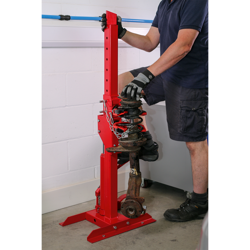 Coil Spring Compressing Station with Gauge Hydraulic 2000kg Capacity | Pipe Manufacturers Ltd..