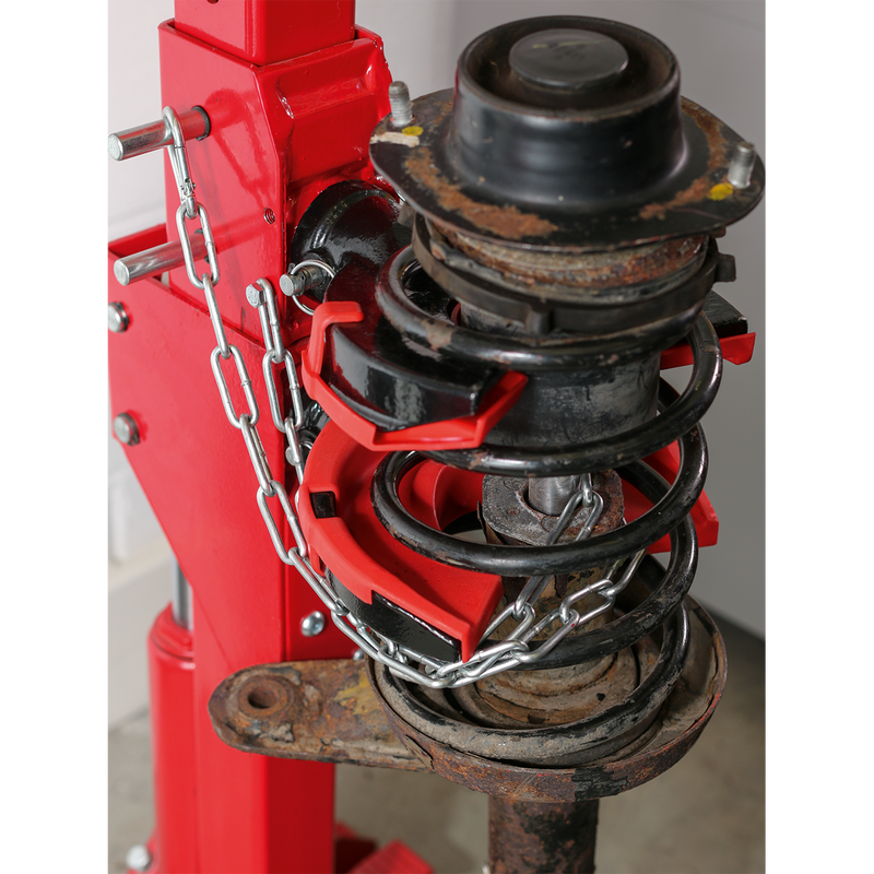Coil Spring Compressing Station with Gauge Hydraulic 2000kg Capacity | Pipe Manufacturers Ltd..