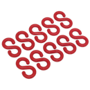 Plastic Chain S-Hook Pack of 10 | Pipe Manufacturers Ltd..
