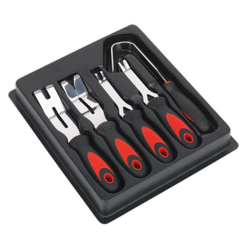 Door Panel & Trim Clip Removal Tool Set 5pc | Pipe Manufacturers Ltd..