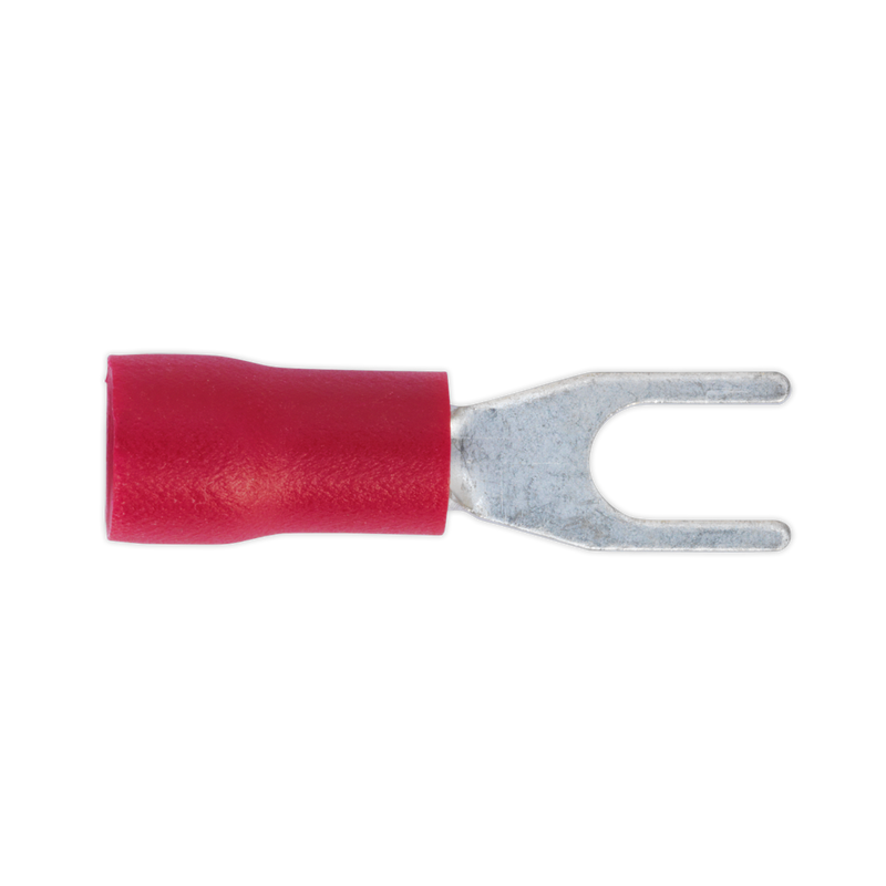 Easy-Entry Fork Terminal ¯3.7mm (4BA) Red Pack of 100 | Pipe Manufacturers Ltd..