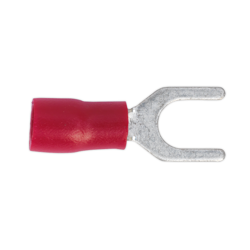 Easy-Entry Fork Terminal ¯5.3mm (2BA) Red Pack of 100 | Pipe Manufacturers Ltd..