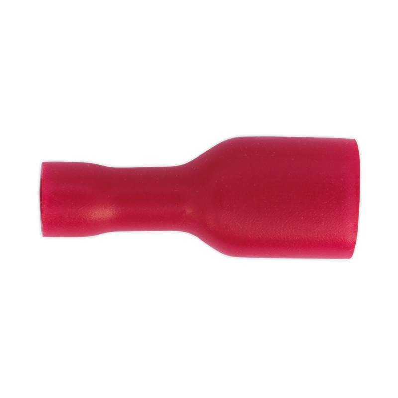 Fully Insulated Terminal 6.3mm Female Red Pack of 100 | Pipe Manufacturers Ltd..